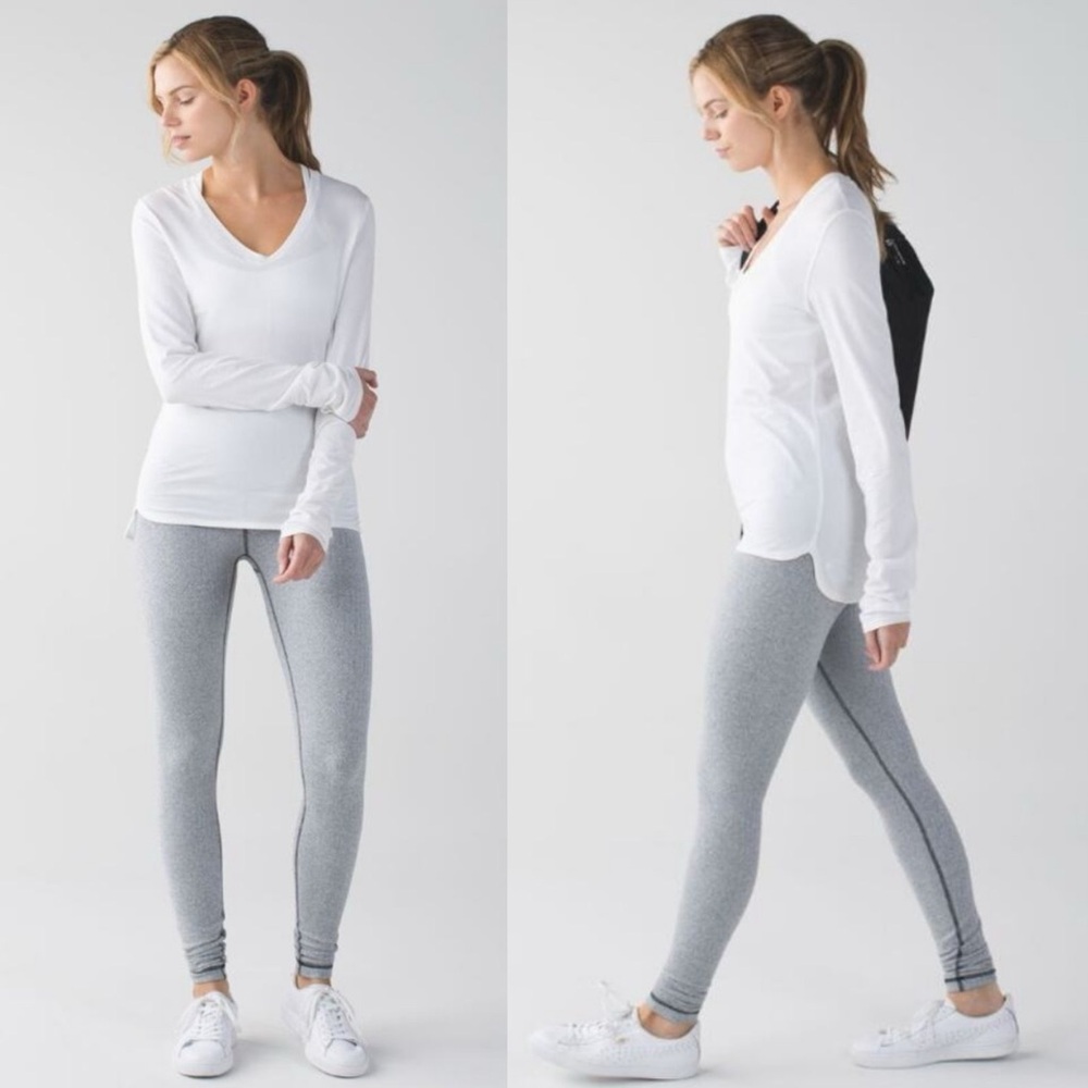Lululemon Wunder Under Leggings Heathered Harringbone